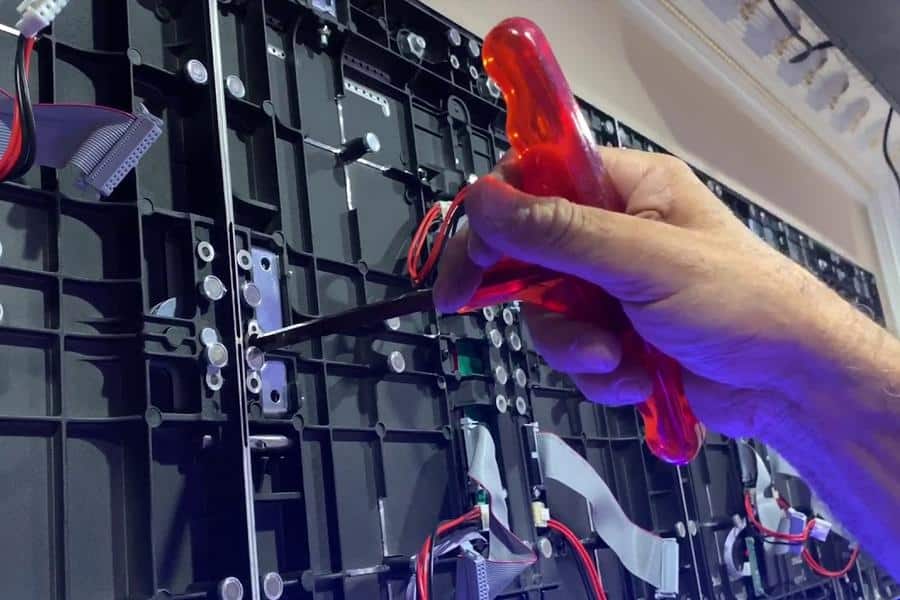 Small pitch LED display with stable operation