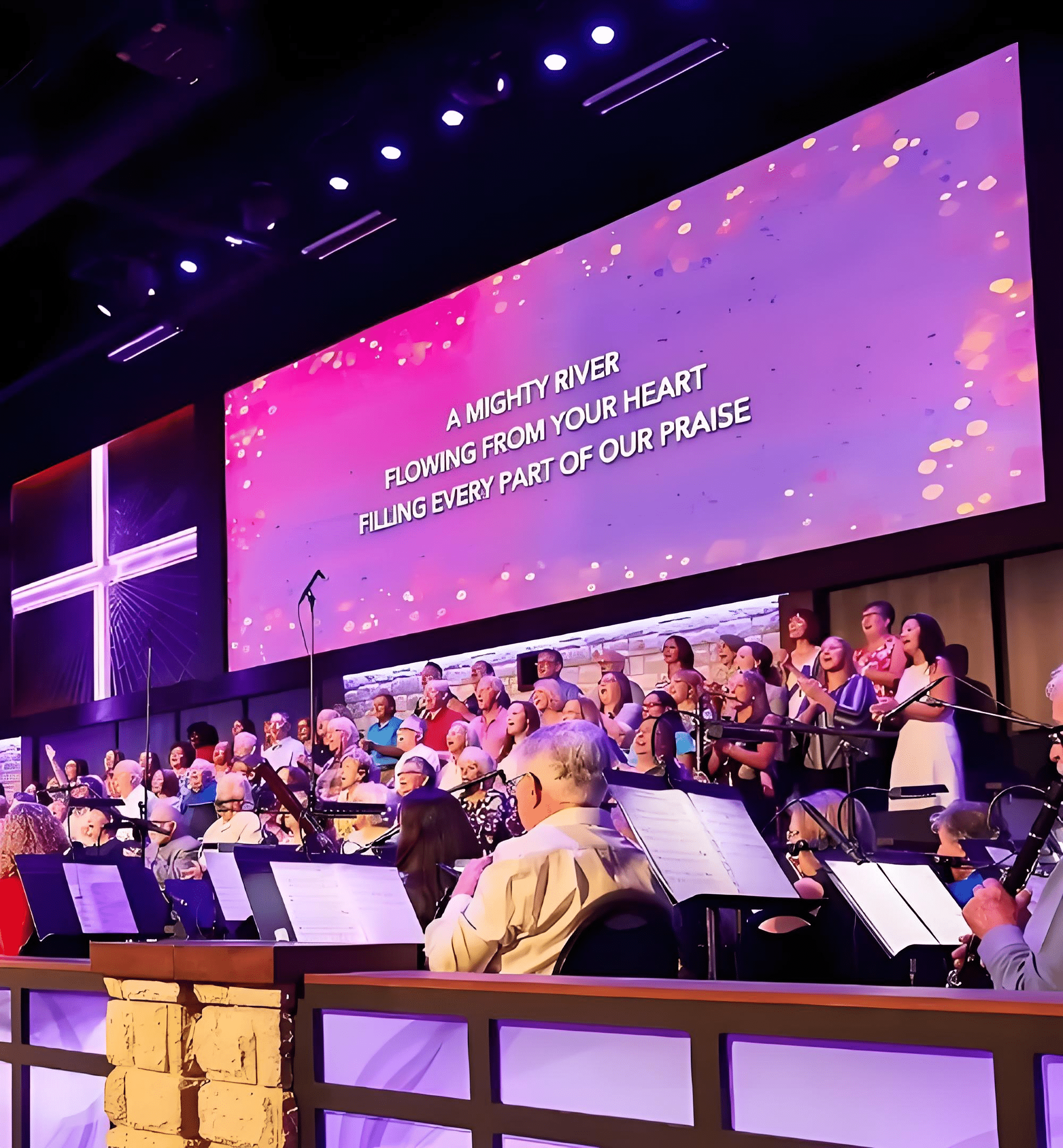 LED display for churches